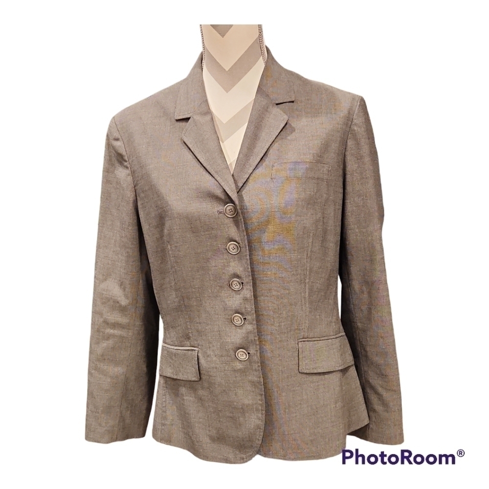 Anne Klein 5 button stretch blazer